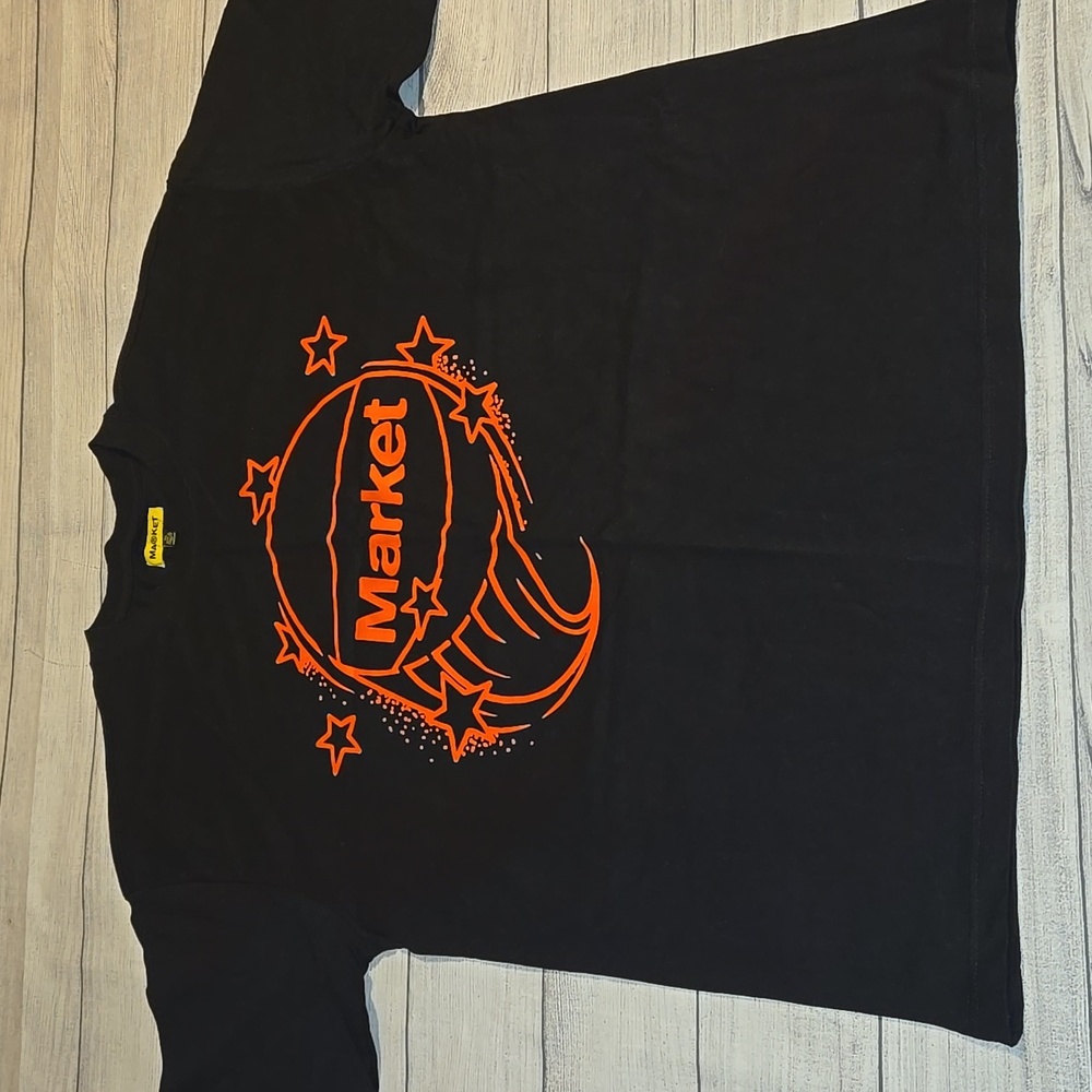 Market Men's Short Sleeve Cotton Graphic T-Shirt Black Size XL NWOT
